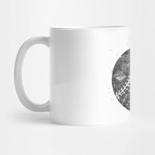 Baseball ball black and white Mug